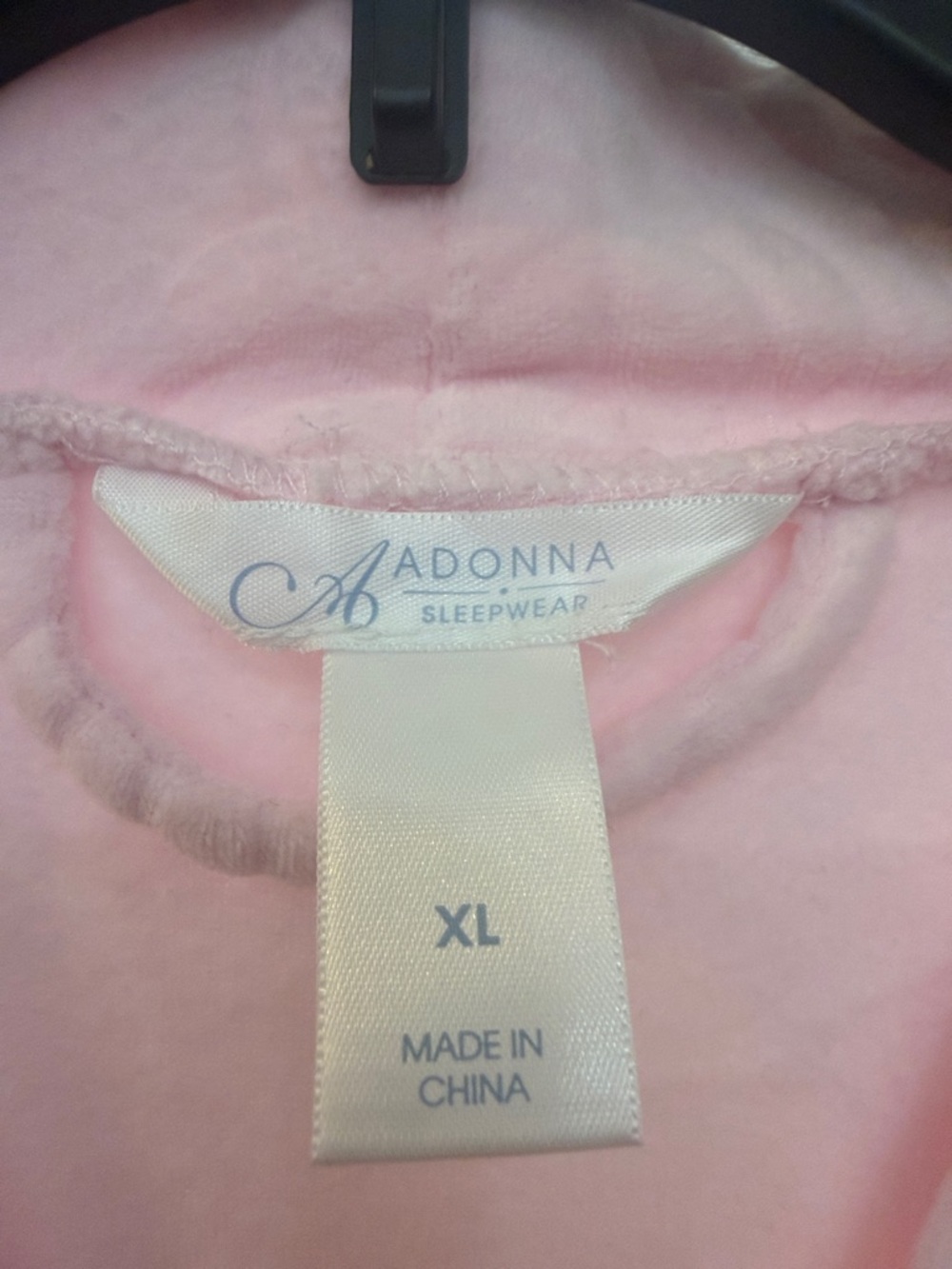 Adonna Light Pink Long Zip-Front Robe - Picture 2 of 5